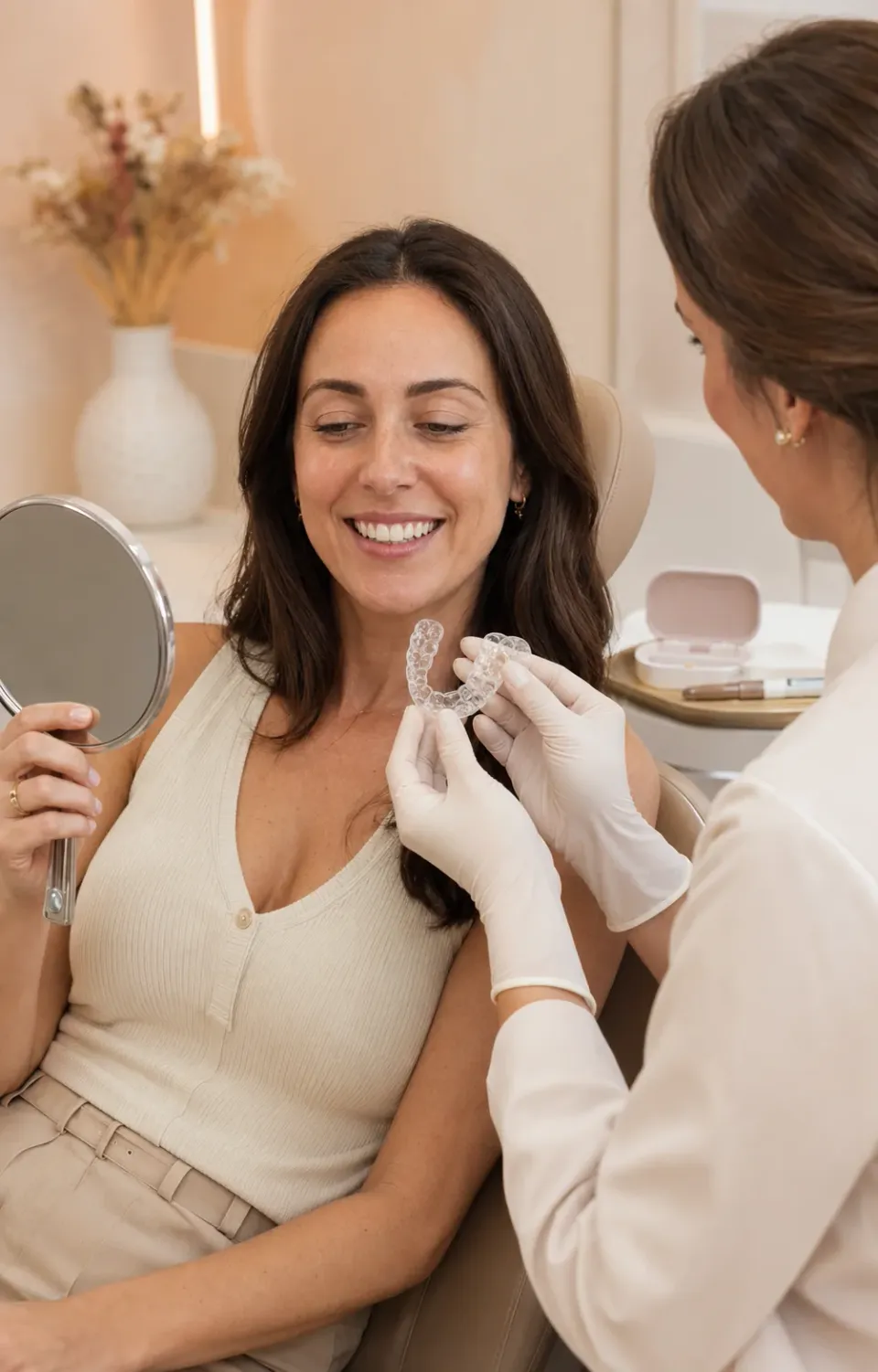 Evaluación odontológica para blanqueamiento dental domiciliario.